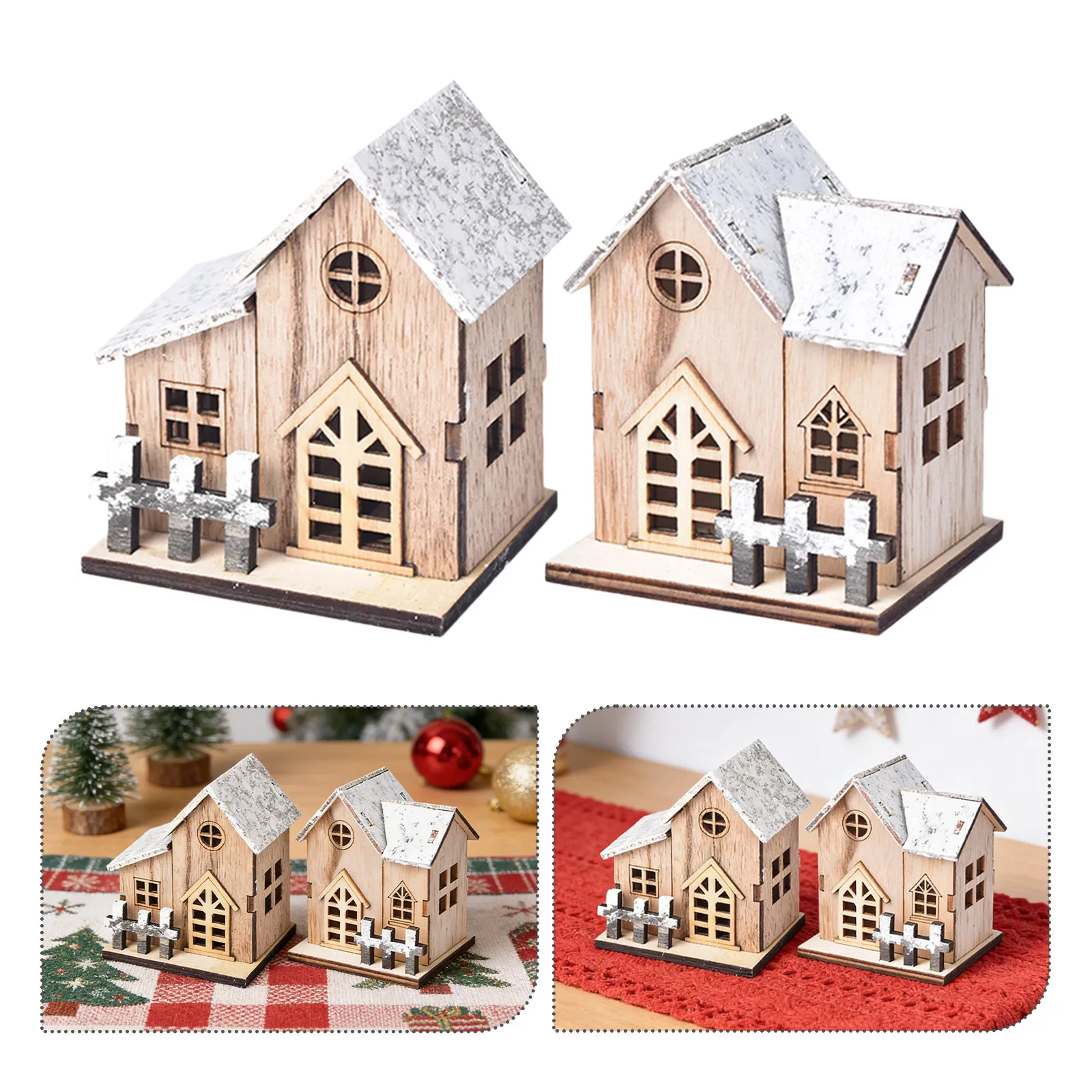 2Pcs Xmas Luminous Wood Small Decoration Christmas Tabletop Ornaments Mini Festival Home Decor Holiday Gift Supplies
2Pcs Xmas Luminous Wood Small Decoration Christmas Tabletop Ornaments Mini Festival Home Decor Holiday Gift Supplies