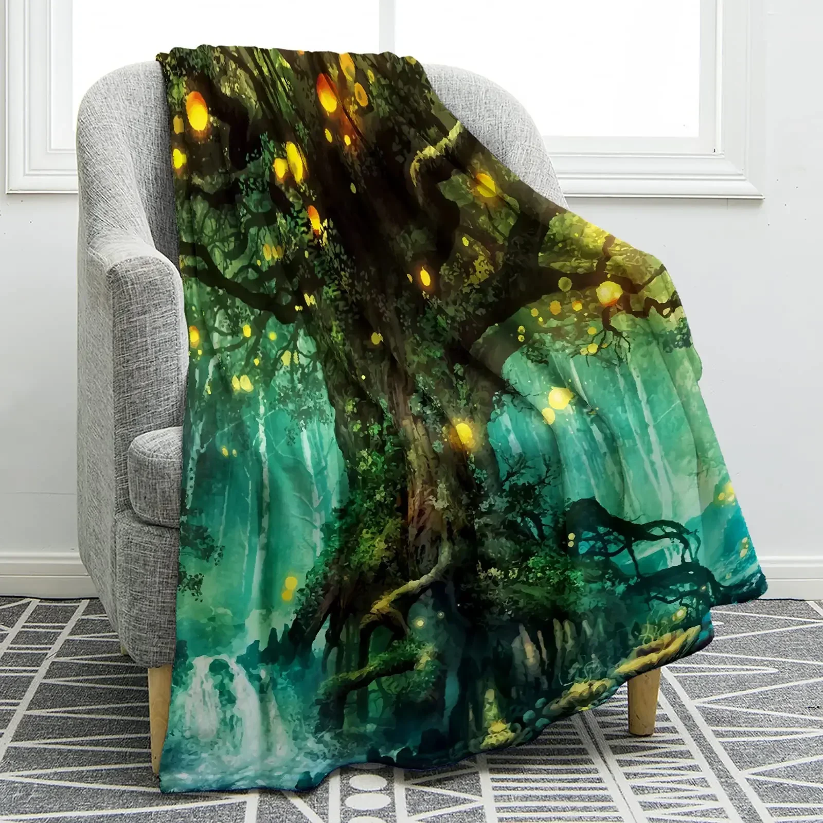 Dreamy Forest Blanket Nature Tree Popular Elves Throw Smooth Soft Cozy Print Blanket for Sofa Chair Bed Office 3D Print Blanket
Dreamy Forest Blanket Nature Tree Popular Elves Throw Smooth Soft Cozy Print Blanket for Sofa Chair Bed Office 3D Print Blanket