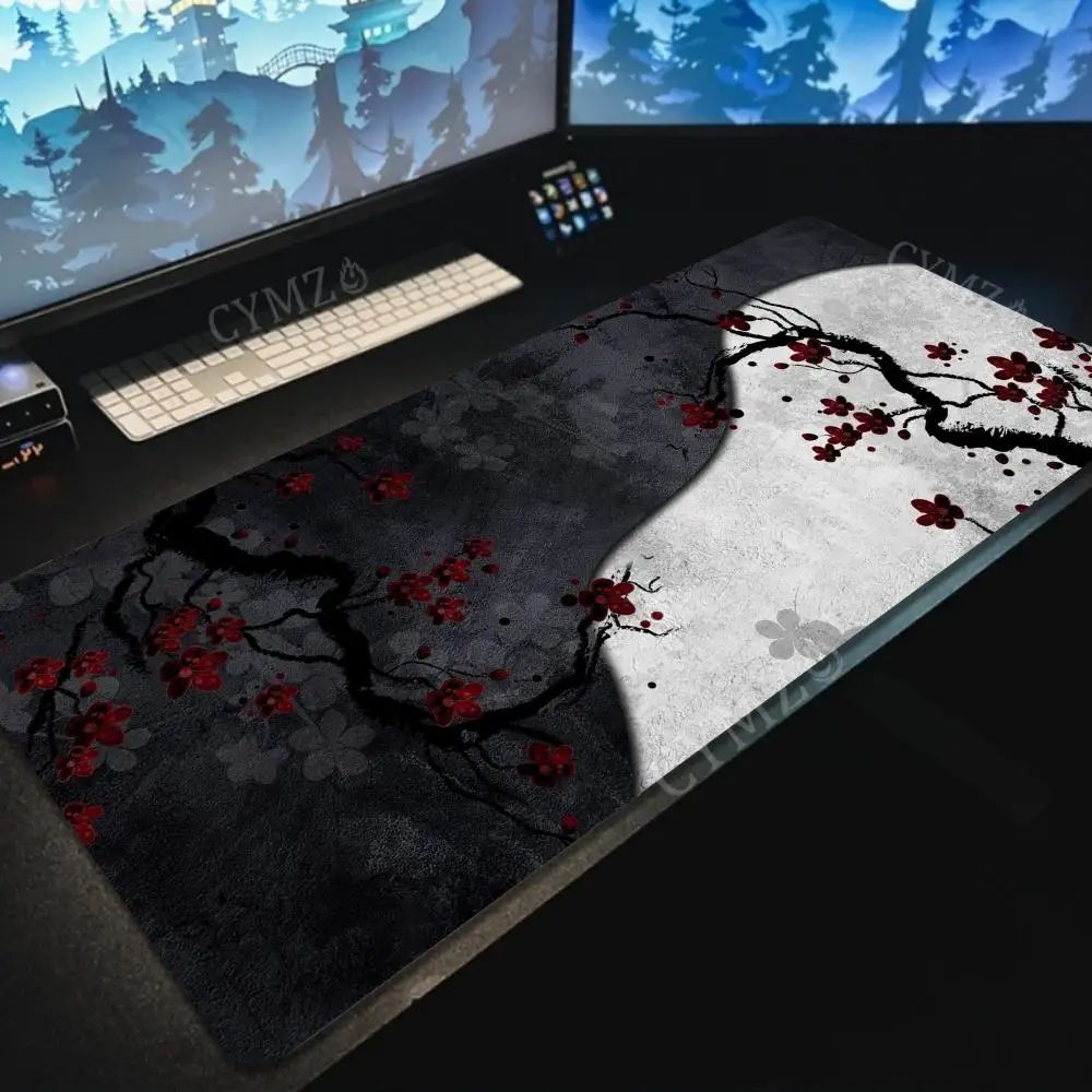 Большой коврик для мыши с узором «Инь-Ян» и цветами сливы, нескользящий игровой коврик, аксессуары для ПК, коврик для клавиатуры и мыши, офисный коврик
Большой коврик для мыши с узором «Инь-Ян» и цветами сливы, нескользящий игровой коврик, аксессуары для ПК, коврик для клавиатуры и мыши, офисный коврик