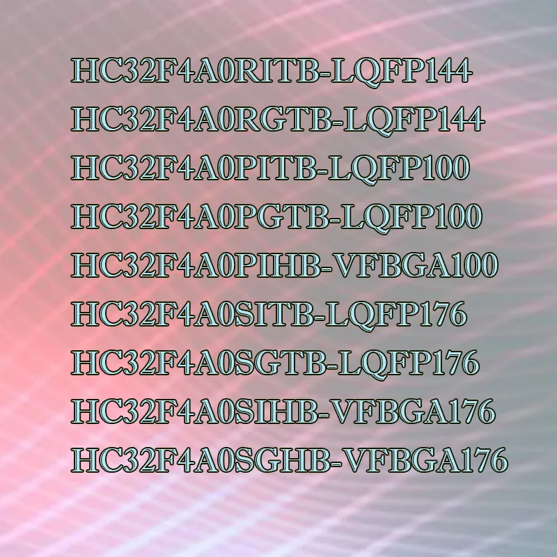 HC32F4A0RITB 4A0PITB SITB RGTB PGTB SGTB SIHB SGHB Transparent shell
HC32F4A0RITB 4A0PITB SITB RGTB PGTB SGTB SIHB SGHB Transparent shell
