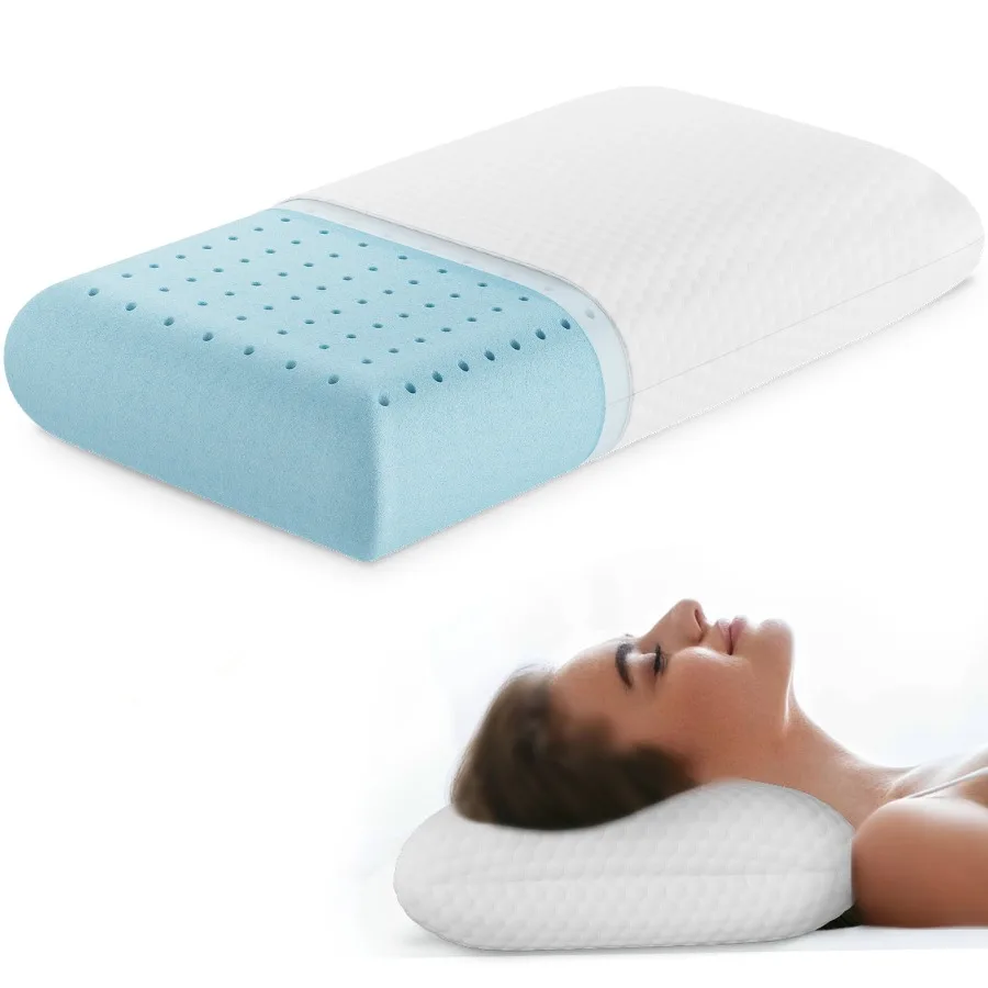 Memory Foam Pillow for Sleeping, Standard Size 24" x 16" x 4.7",Ergonomic Design, Soft and Supportive for Neck and Back Pain Re
Memory Foam Pillow for Sleeping, Standard Size 24" x 16" x 4.7",Ergonomic Design, Soft and Supportive for Neck and Back Pain Re