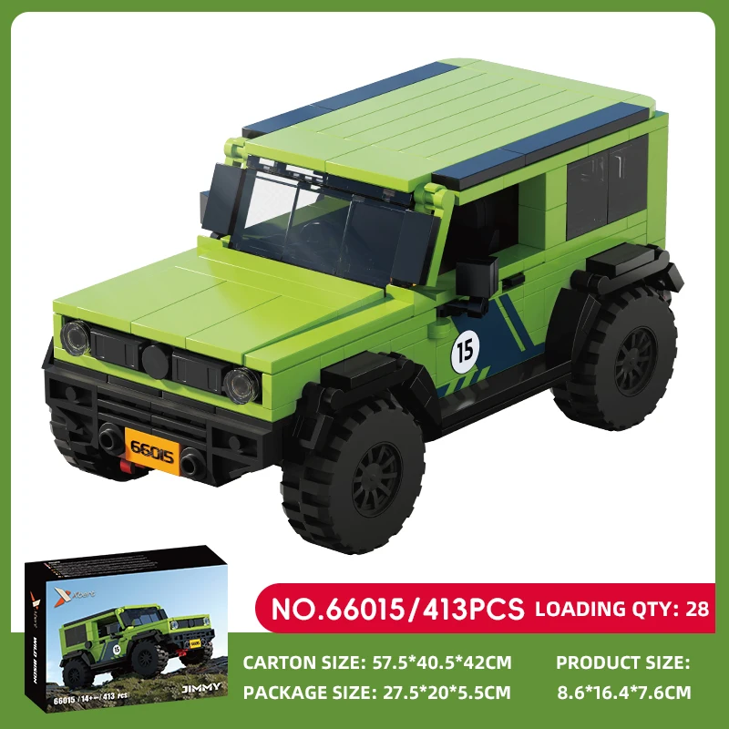 413 строительный блок, игрушка Suzuki Jimny, автомобиль, украшение рабочего стола, кирпич, детская игрушка «сделай сам», праздничный подарок (без коробки)
413 строительный блок, игрушка Suzuki Jimny, автомобиль, украшение рабочего стола, кирпич, детская игрушка «сделай сам», праздничный подарок (без коробки)