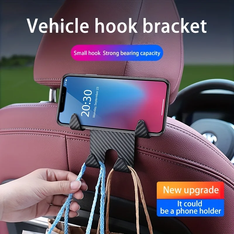 Universal Carbon Fiber Car Seat Back Hooks Headrest Mobile Phone Purse Handbag Holder Car Back Seat Hook Interior Accessories
Universal Carbon Fiber Car Seat Back Hooks Headrest Mobile Phone Purse Handbag Holder Car Back Seat Hook Interior Accessories