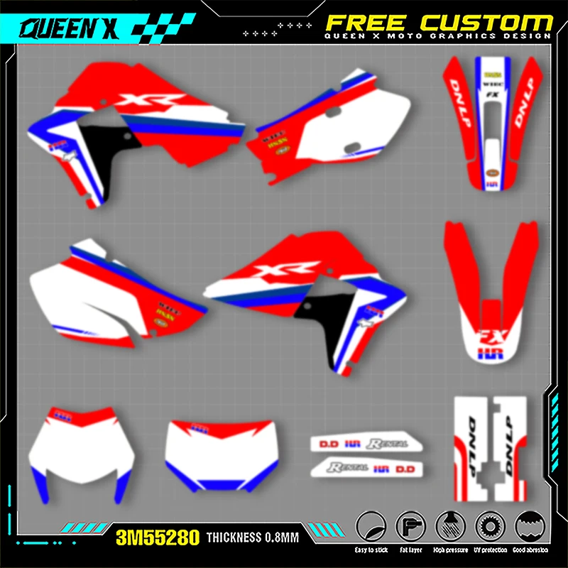 Queen X MOTOR For Honda 2000 2001 2002 2003 2004 2005 2006-2009 XR 650R Customize Motorcycle Graphics Decals Stickers Kit
Queen X MOTOR For Honda 2000 2001 2002 2003 2004 2005 2006-2009 XR 650R Customize Motorcycle Graphics Decals Stickers Kit