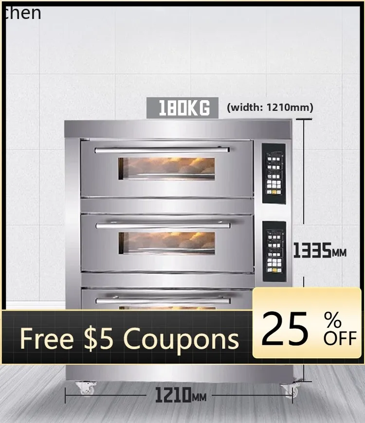 ZZ ZML baking commercial electric oven large capacity three layers one layer bread pizza cake oven
ZZ ZML baking commercial electric oven large capacity three layers one layer bread pizza cake oven