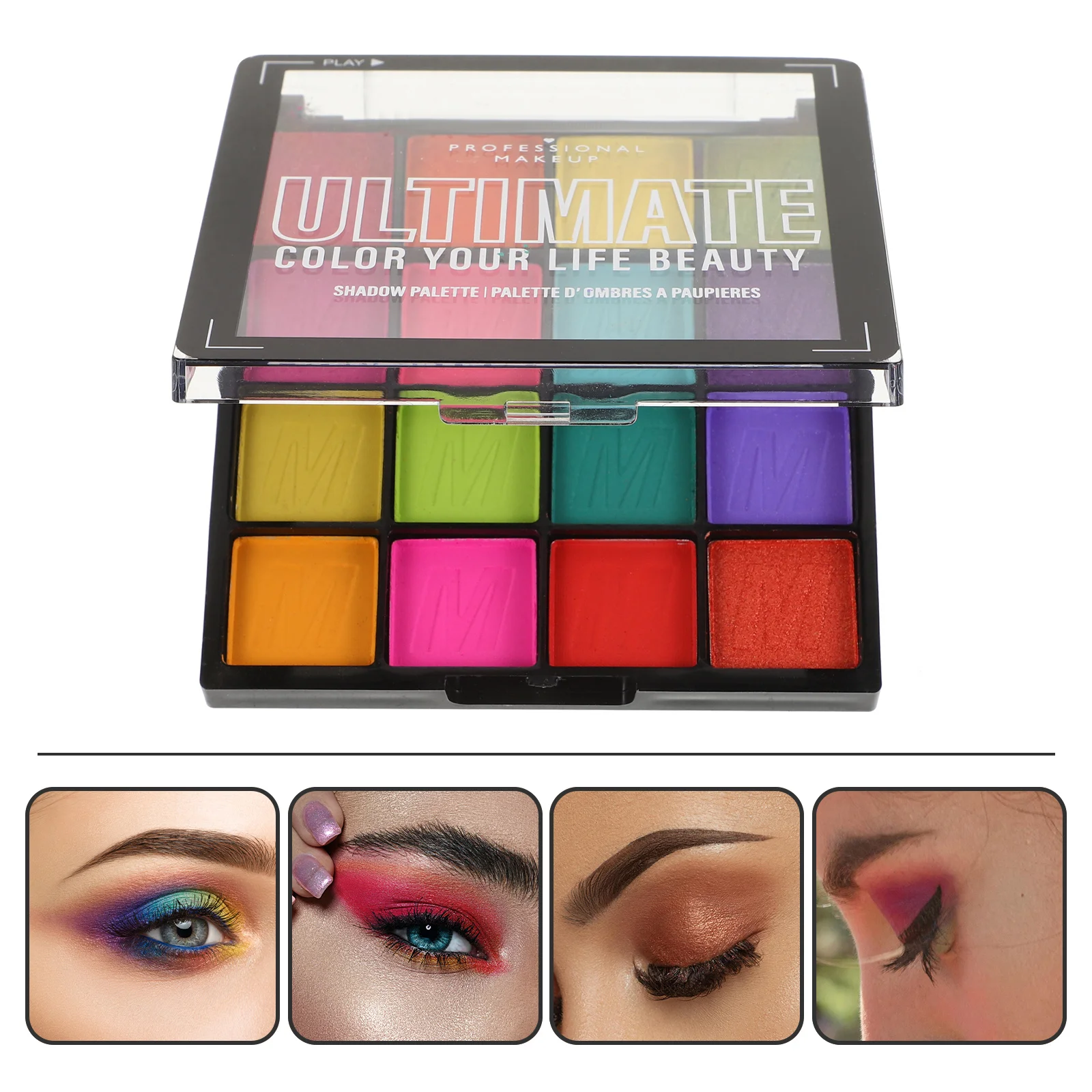 16 Color Pearlescent Glitter Matte Eyeshadow Palette Waterproof Bright Colorful Makeup Tool Eyeshadow Palette
16 Color Pearlescent Glitter Matte Eyeshadow Palette Waterproof Bright Colorful Makeup Tool Eyeshadow Palette