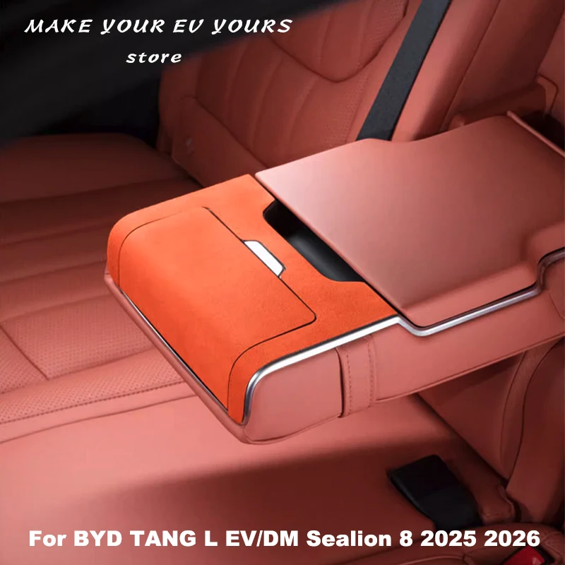 For BYD TANG L EV/DM Sealion 8 2025 2026 Rear Center Armrest Cup Holder Cover Suede Protective Sticker Alcantara Car Accessories
For BYD TANG L EV/DM Sealion 8 2025 2026 Rear Center Armrest Cup Holder Cover Suede Protective Sticker Alcantara Car Accessories