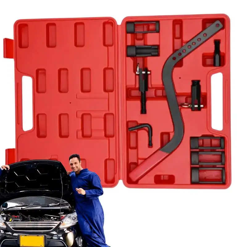 Valve Spring Compressor Tool Kit Overhead Cylinder Head Compressor Tool Clamp Collet Pusher Adapters Installer Kit Clamp Vehicle
Valve Spring Compressor Tool Kit Overhead Cylinder Head Compressor Tool Clamp Collet Pusher Adapters Installer Kit Clamp Vehicle