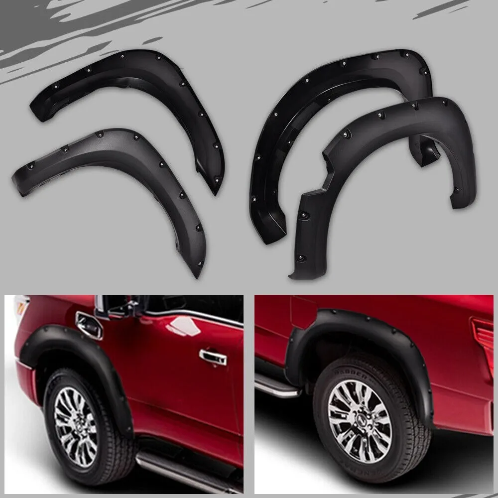 Fit For 2004-2015 Nissan Titan Pocket Rivet Style Textured Black Fender Flares New United States
Fit For 2004-2015 Nissan Titan Pocket Rivet Style Textured Black Fender Flares New United States