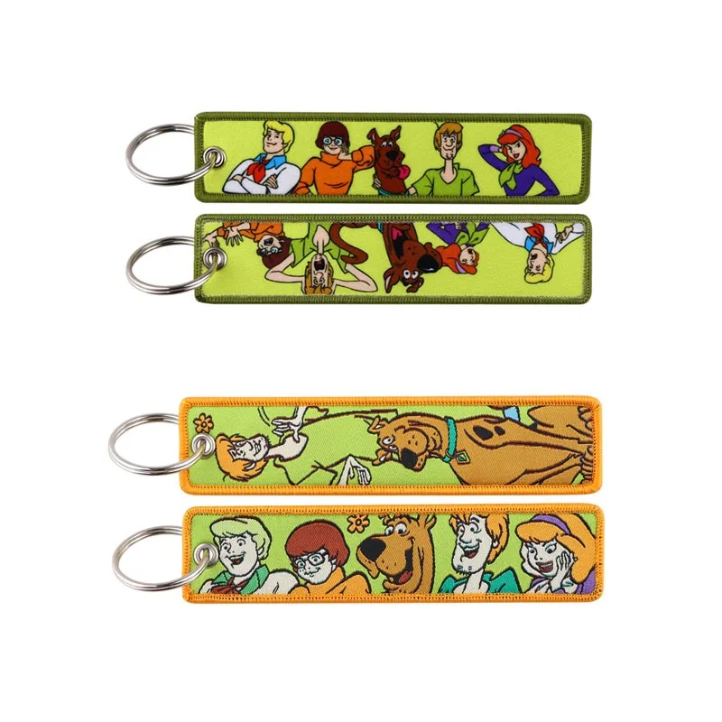 Hot New Scoobys Doo Cartoon Link Key Tags Embroidery Key Fobs DIY KeyRing KeyChain for Motorcycles Backpack Chaveiro Cosplay
Hot New Scoobys Doo Cartoon Link Key Tags Embroidery Key Fobs DIY KeyRing KeyChain for Motorcycles Backpack Chaveiro Cosplay