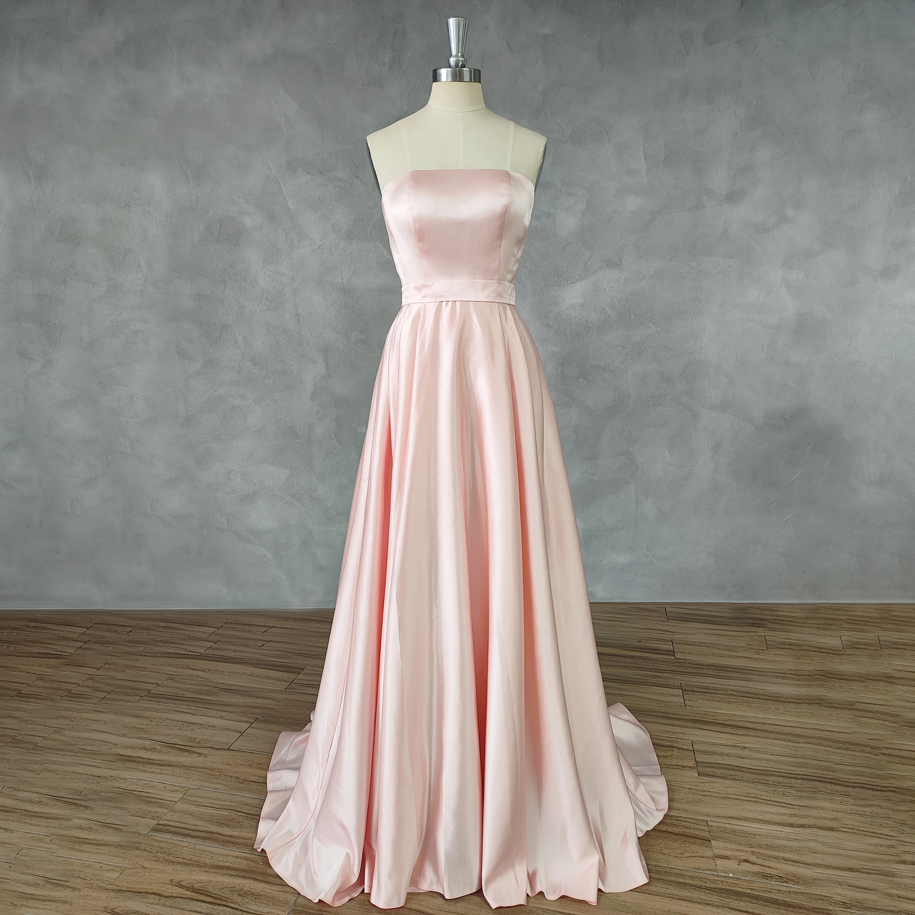 DIDEYTTAWL Real Photos Simple Strapless Bow Prom Dress Sleeveless Mermaid Satin Lace Up Back Sweep Train Evening Gown
DIDEYTTAWL Real Photos Simple Strapless Bow Prom Dress Sleeveless Mermaid Satin Lace Up Back Sweep Train Evening Gown