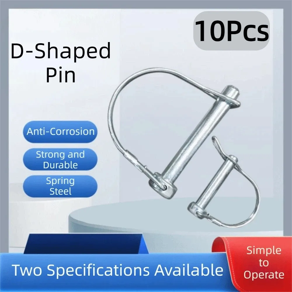 Heavy Duty Trailer Coupler Pin Round Loop D Shape Trailer Locking Pin Corrosion Resistance Split Wire Lock Pin Boat Truck
Heavy Duty Trailer Coupler Pin Round Loop D Shape Trailer Locking Pin Corrosion Resistance Split Wire Lock Pin Boat Truck