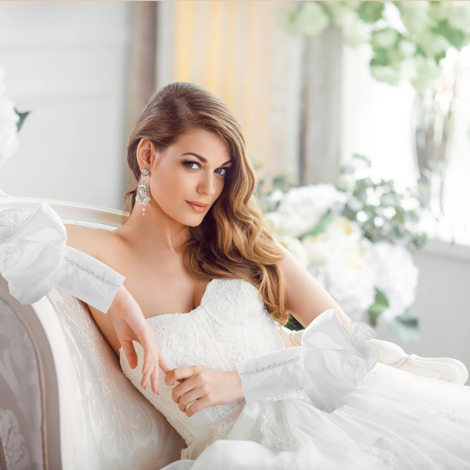 Satin Bridal Sleeves Wedding Dress Accessories Detachable Wedding Accessories Smooth Material Long Arm Covers Bride
Satin Bridal Sleeves Wedding Dress Accessories Detachable Wedding Accessories Smooth Material Long Arm Covers Bride
