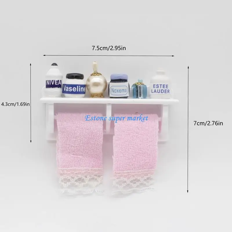 090B Model Bath Towel Dollhouses Toiletries 1:12 Scale Realistic Toiletries Bath Towel Model for Shower Creative Fun
090B Model Bath Towel Dollhouses Toiletries 1:12 Scale Realistic Toiletries Bath Towel Model for Shower Creative Fun