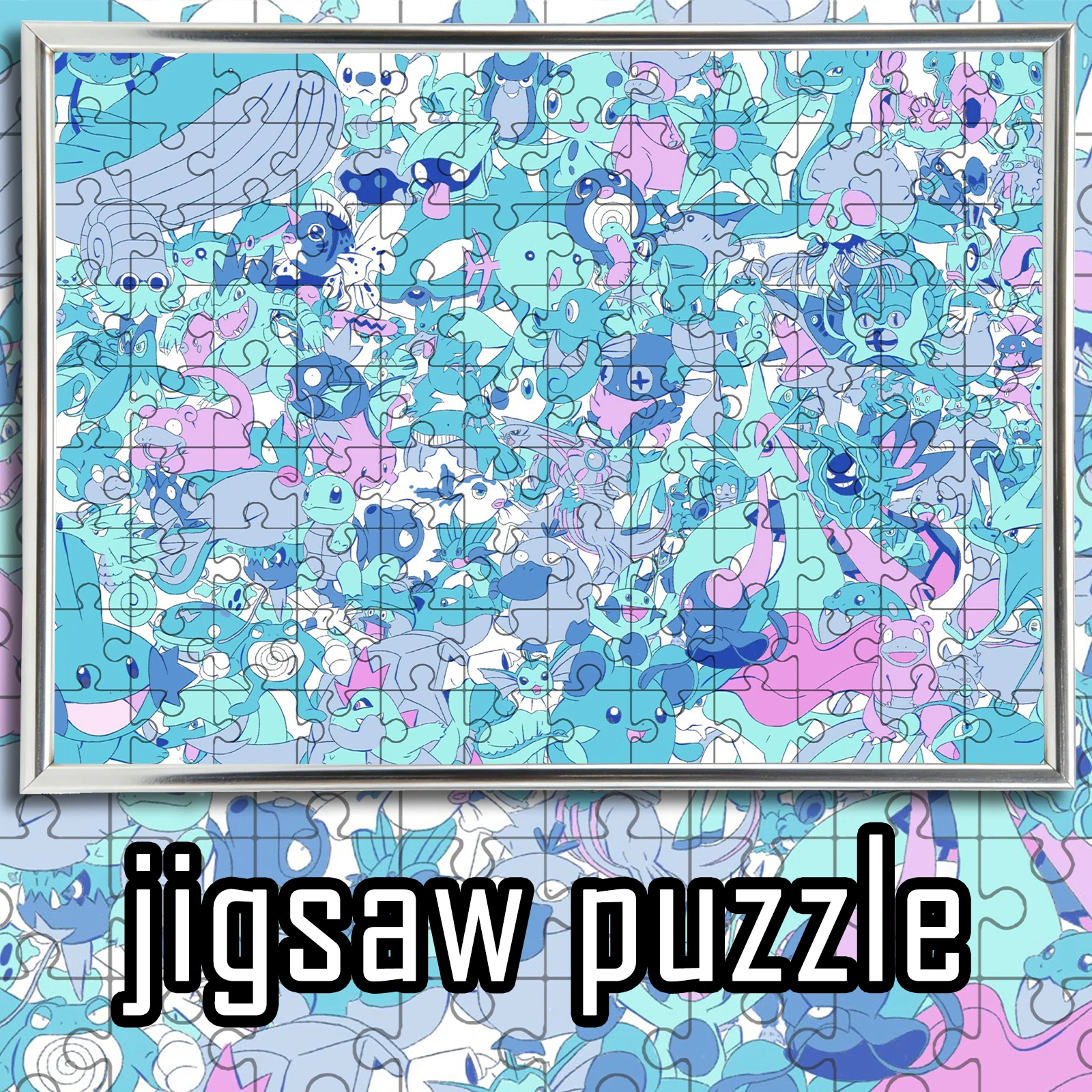 Water Type Pokemon Group Blue Pink Pastel Collage Anime Wooden Jigsaw Puzzle 108/200/300/500/1000pcs Color Box
Water Type Pokemon Group Blue Pink Pastel Collage Anime Wooden Jigsaw Puzzle 108/200/300/500/1000pcs Color Box