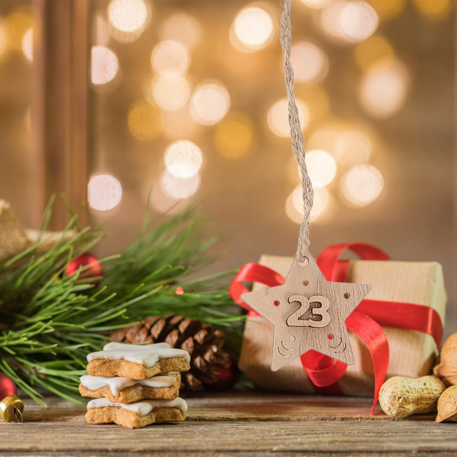 1Set Christmas Countdown Wooden Calendar Pendants Xmas Tree Hanging Decor DIY Countdown Tags Festive Home Decoration 
1Set Christmas Countdown Wooden Calendar Pendants Xmas Tree Hanging Decor DIY Countdown Tags Festive Home Decoration