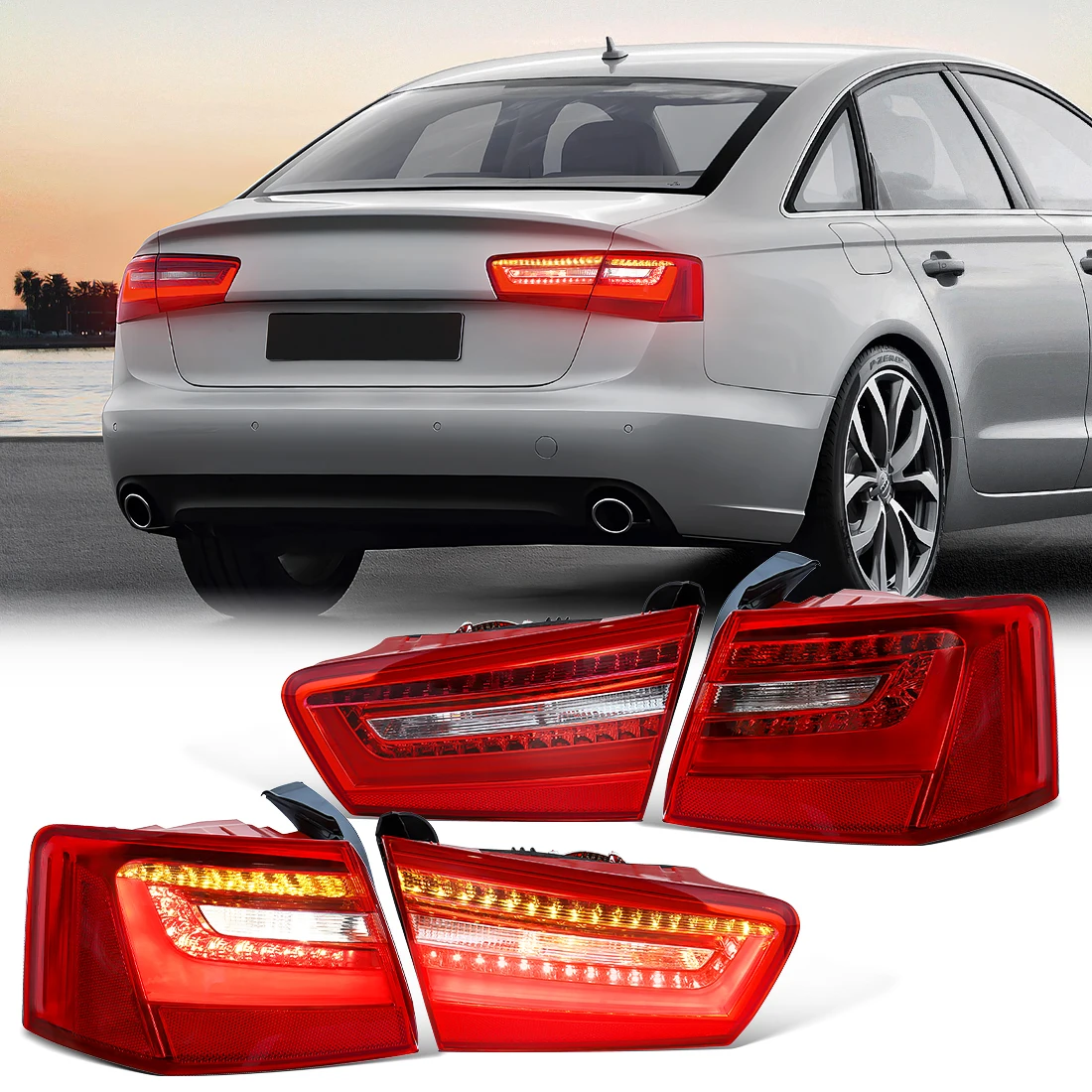 For Audi A6 C7 Saloon 2010-2016 LED Taillight Rear Brake Turn Signal Lamp Stop Warning Light Reverse Lamp 4GD945093 4GD945094
For Audi A6 C7 Saloon 2010-2016 LED Taillight Rear Brake Turn Signal Lamp Stop Warning Light Reverse Lamp 4GD945093 4GD945094
