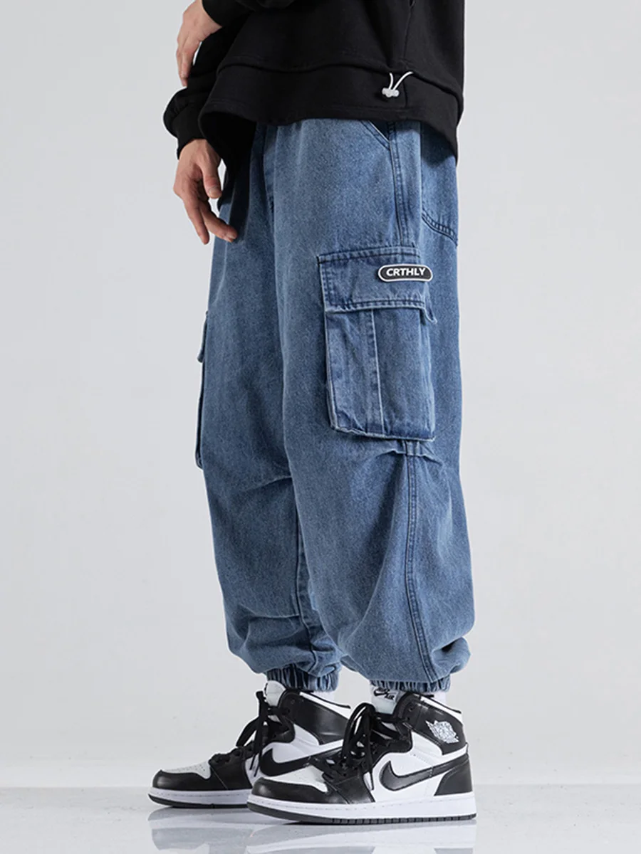 Мужские джинсы свободного кроя для работы, осенние, прямые, повседневные, универсальные, брендовые, свободные брюки-карго
Мужские джинсы свободного кроя для работы, осенние, прямые, повседневные, универсальные, брендовые, свободные брюки-карго