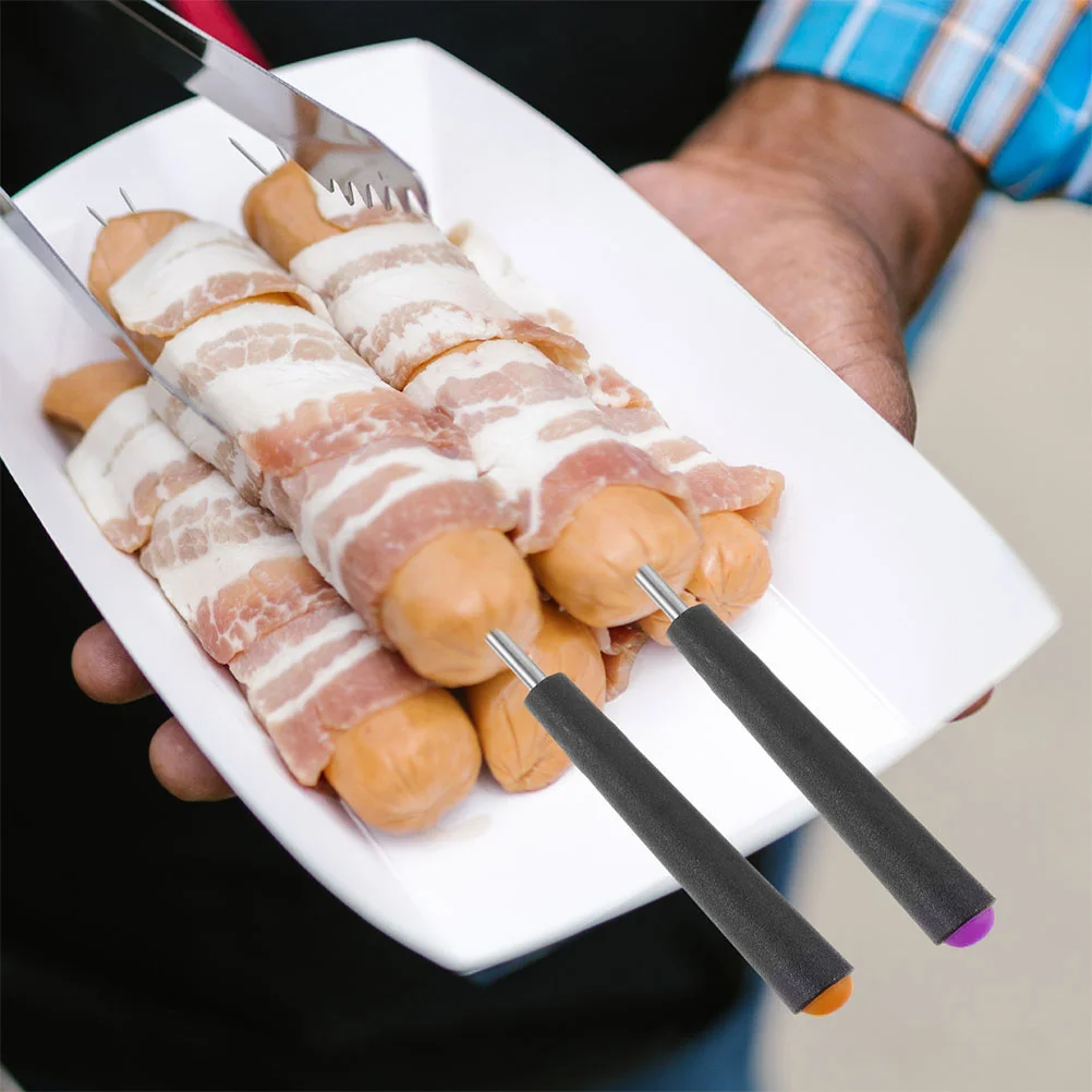 5Pcs Bbq Skewers Stainless Steel Rotating Forks for Grilling Hot Dogs Sausage Kebab Chicken Outdoor Camping Cookware
5Pcs Bbq Skewers Stainless Steel Rotating Forks for Grilling Hot Dogs Sausage Kebab Chicken Outdoor Camping Cookware