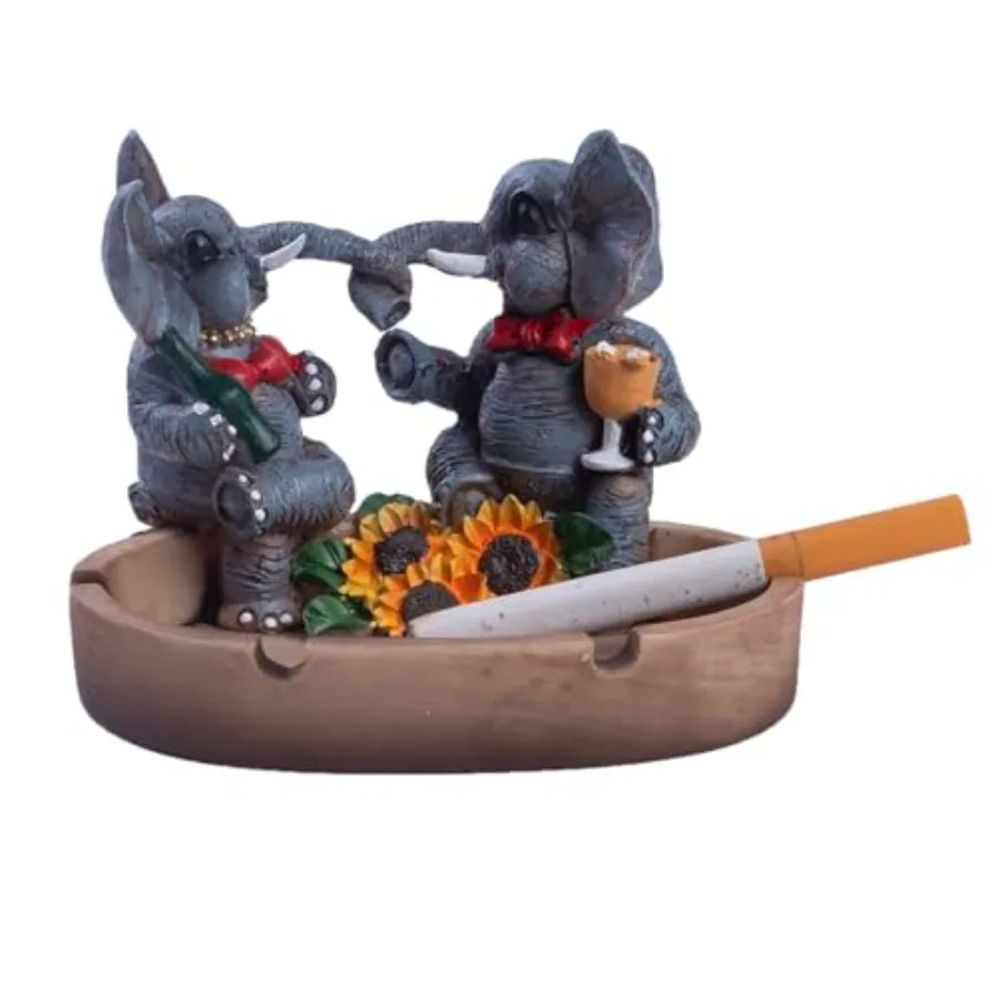 5.12'' Ash tray Elephants Ashtrays, Handmade Cool Resin Ashtrays for Cigarettes as Home Decoration, Outdoor Ashtray for Patio/G
5.12'' Ash tray Elephants Ashtrays, Handmade Cool Resin Ashtrays for Cigarettes as Home Decoration, Outdoor Ashtray for Patio/G