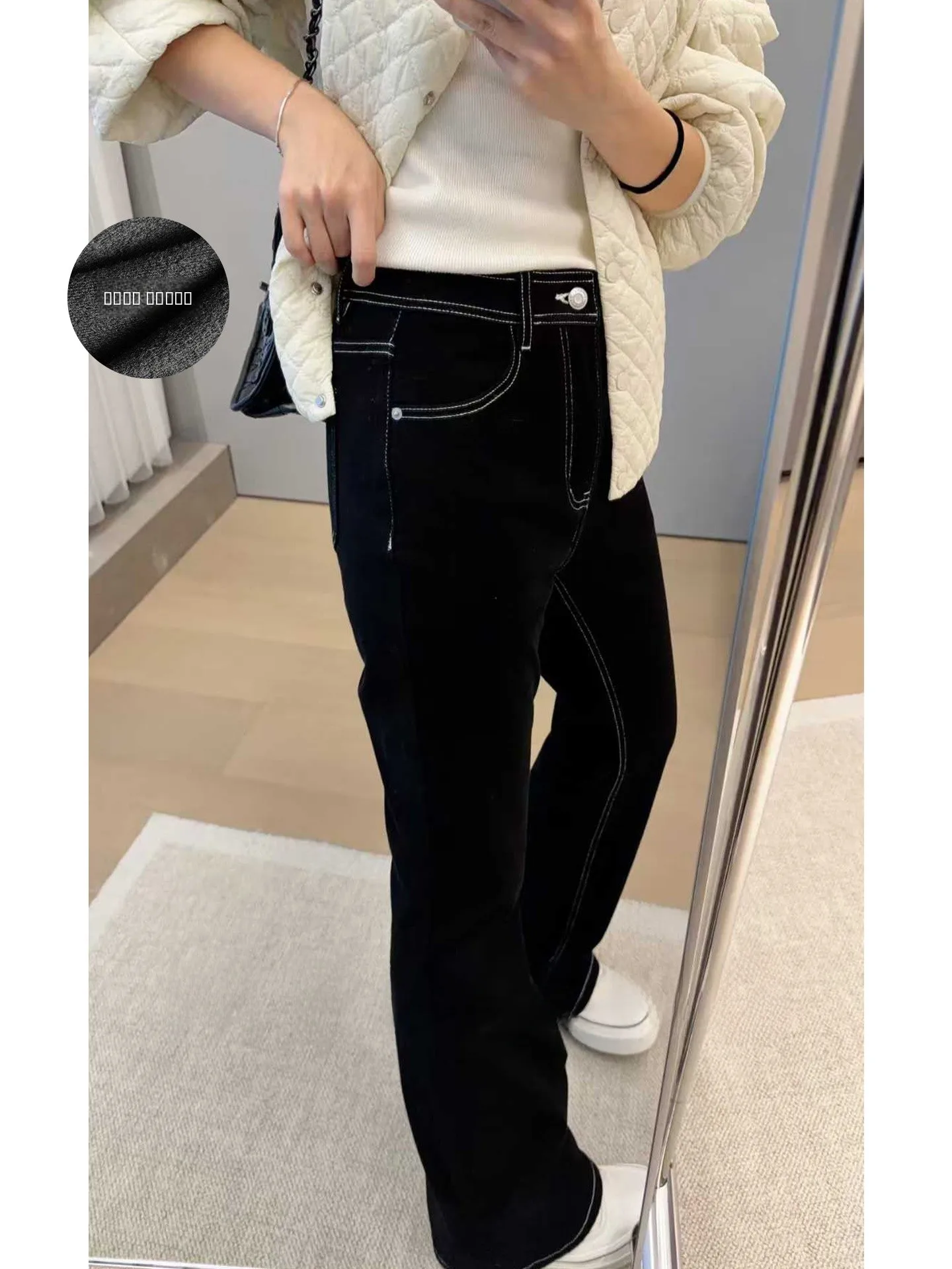 Джинсы MeiYang Thin Fce Bell Bot с высокой талией, на молнии, однотонные, повседневные, теплые, из денима, для женщин, облегающие
Джинсы MeiYang Thin Fce Bell Bot с высокой талией, на молнии, однотонные, повседневные, теплые, из денима, для женщин, облегающие