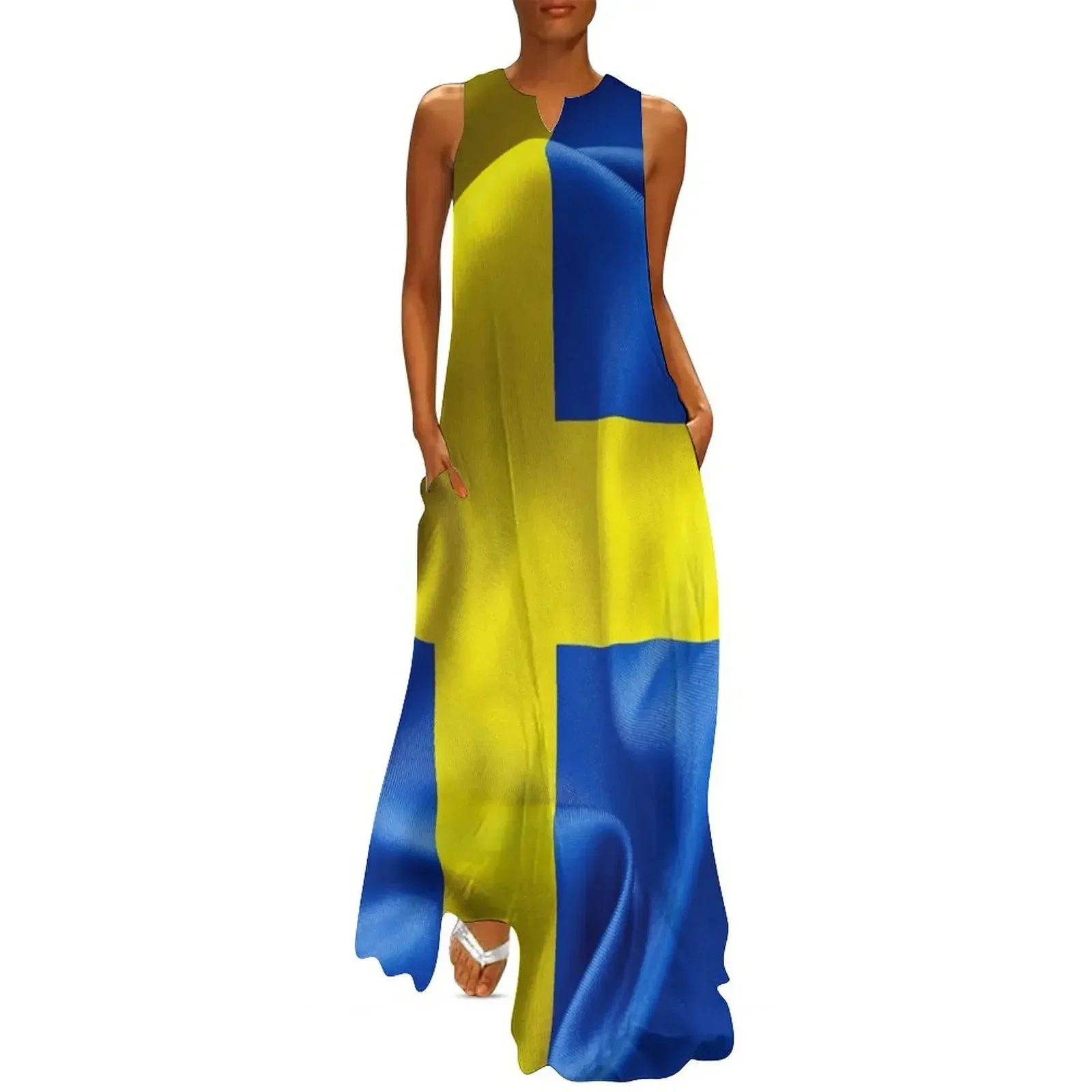 Sweden Flag Long Dress Female dress fairy dress Women's clothing african dresses for woman
Sweden Flag Long Dress Female dress fairy dress Women's clothing african dresses for woman