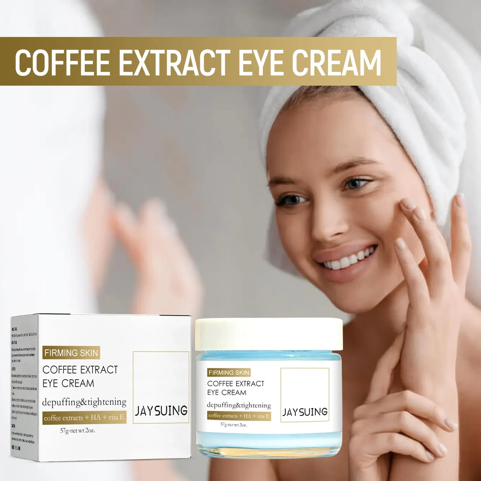 Coffee Firming Eye Cream Firming Anti Wrinkle Black Circle Under Eyes Reducing Fine Lines and Wrinkles Massaging Eye Care
Coffee Firming Eye Cream Firming Anti Wrinkle Black Circle Under Eyes Reducing Fine Lines and Wrinkles Massaging Eye Care