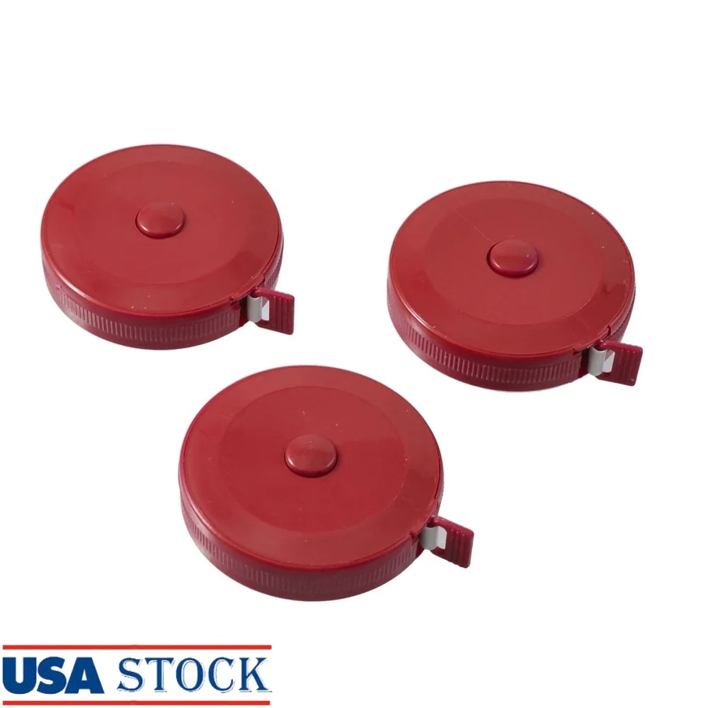 Retractable Tape Measure 150cm 60in Sewing Ruler 3Pcs Precision Measuring Tool Tailor Crafts Home Use 1mm 1/16inch
Retractable Tape Measure 150cm 60in Sewing Ruler 3Pcs Precision Measuring Tool Tailor Crafts Home Use 1mm 1/16inch