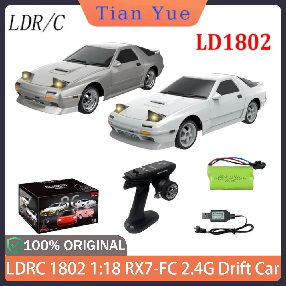LDRC 1802 1:18 RX7-FC 2,4G Дрифтовый автомобиль с дистанционным управлением и гироскопом, металлический приводной вал, идеально подходит для взрослых, подростков, игрушки для дрифта
LDRC 1802 1:18 RX7-FC 2,4G Дрифтовый автомобиль с дистанционным управлением и гироскопом, металлический приводной вал, идеально подходит для взрослых, подростков, игрушки для дрифта