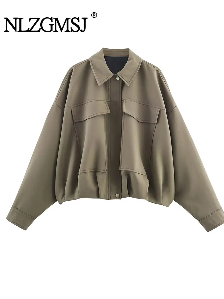NLZGMSJ женские 2021, осенне-зимние новые винтажные женские зеленые куртки-бомберы, модные женские свободные мягкие наряды, куртка, женская одежда
NLZGMSJ женские 2021, осенне-зимние новые винтажные женские зеленые куртки-бомберы, модные женские свободные мягкие наряды, куртка, женская одежда