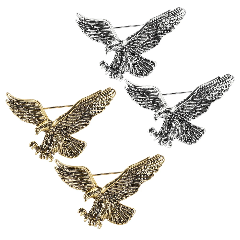 4 Pcs Vintage Eagle Brooch Clips Alloy Metal Shawl Pins for Men Clothes Hat Lapel Fashionable Unique Symbol Strength
4 Pcs Vintage Eagle Brooch Clips Alloy Metal Shawl Pins for Men Clothes Hat Lapel Fashionable Unique Symbol Strength