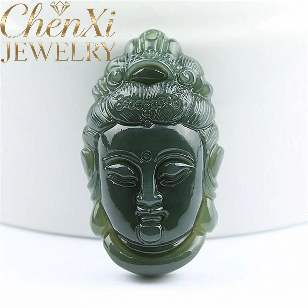 High-end Natural Hetian Jade Buddha Head Pendant Luxury Quality Fashion Fine Jewelry Amulets And Mascots Exquisite Best Charms
High-end Natural Hetian Jade Buddha Head Pendant Luxury Quality Fashion Fine Jewelry Amulets And Mascots Exquisite Best Charms