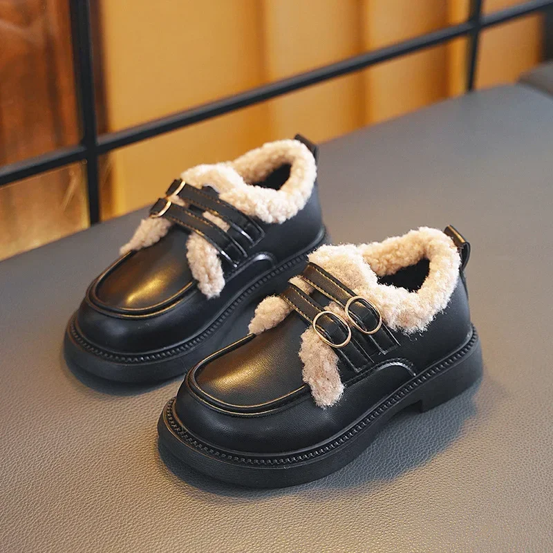 Children's Leather Shoes 2023 Winter Furry Princess Shoes for Girls Matte Causal Thick Bottom Plush Kids Cotton Shoes Versatile
Children's Leather Shoes 2023 Winter Furry Princess Shoes for Girls Matte Causal Thick Bottom Plush Kids Cotton Shoes Versatile