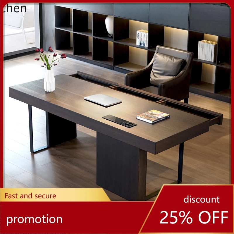 HT simple light luxury living room large study desk home office computer writing desk home decoration accessories
HT simple light luxury living room large study desk home office computer writing desk home decoration accessories