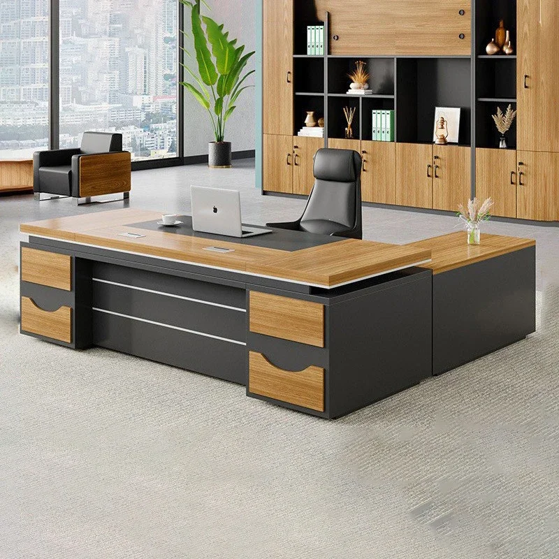 Office Furniture Office Manager's Desk with Drawers Supervisor's Desk Chair File Cabinet Combination
Office Furniture Office Manager's Desk with Drawers Supervisor's Desk Chair File Cabinet Combination