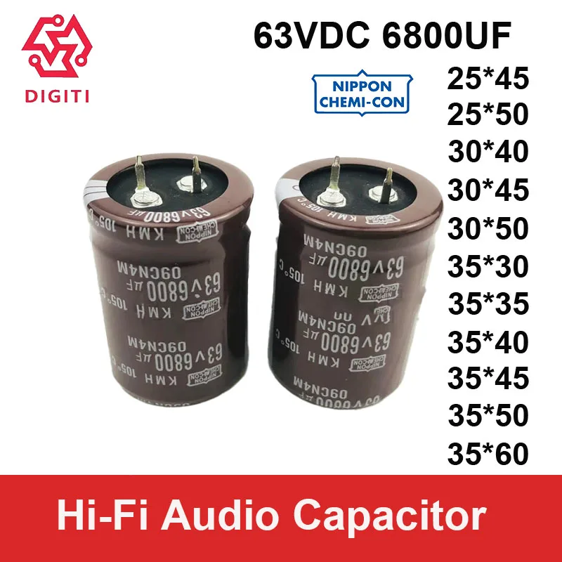 63V6800UF 63V6800μF NCC (Nippon Chemi-Con) 63V 6800μF Low-ESR Electrolytic Capacitor High Ripple Current
63V6800UF 63V6800μF NCC (Nippon Chemi-Con) 63V 6800μF Low-ESR Electrolytic Capacitor High Ripple Current
