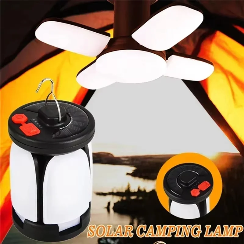 High Quality-Solar LED Camping Lantern Rechargeable 4500Mah 500LM Emergency Lamp Foldable 6 Light Modes For Outdoor Camping Fish
High Quality-Solar LED Camping Lantern Rechargeable 4500Mah 500LM Emergency Lamp Foldable 6 Light Modes For Outdoor Camping Fish