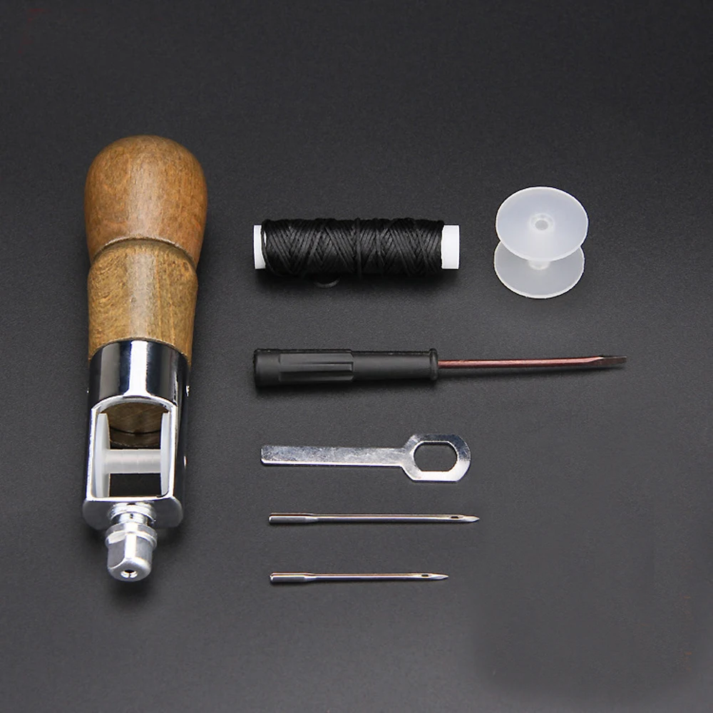 Leather Sewing Awl Kit Craft Tools Hand Sewing Machine Speedy Lock Stitcher Thread Needles Set DIY Shoemaker Canvas Repair Tool
Leather Sewing Awl Kit Craft Tools Hand Sewing Machine Speedy Lock Stitcher Thread Needles Set DIY Shoemaker Canvas Repair Tool