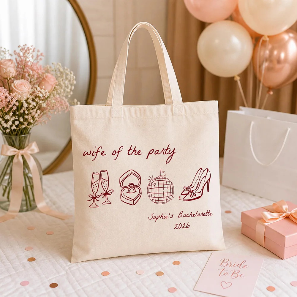 Custom Maid of Honor Canvas Women Bag with Custom Print Add Your Name and Title for Wedding Party Favor
Custom Maid of Honor Canvas Women Bag with Custom Print Add Your Name and Title for Wedding Party Favor