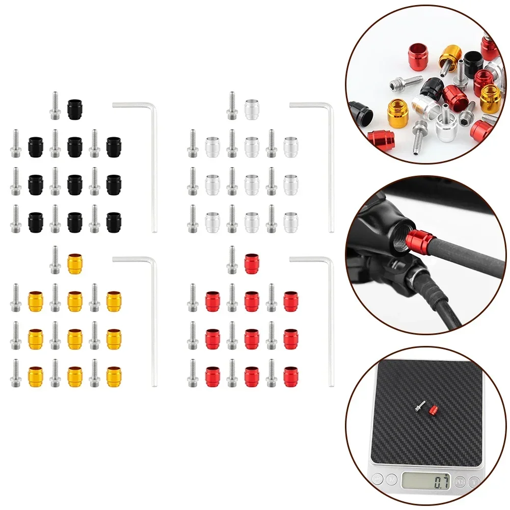 Bike Hydraulic Brake Hoses Fitting Kit 10pcs Olive 10pcs Insert With Wrench For SRAM Hydraulic Brakes Cycling Accessories
Bike Hydraulic Brake Hoses Fitting Kit 10pcs Olive 10pcs Insert With Wrench For SRAM Hydraulic Brakes Cycling Accessories