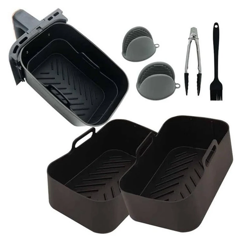 2PCS Air Fryer Silicone Liners Non-Stick For Ninja DZ201/ DZ401 Air Fryer Basket Accessories Reusable Air Fryer Liners
2PCS Air Fryer Silicone Liners Non-Stick For Ninja DZ201/ DZ401 Air Fryer Basket Accessories Reusable Air Fryer Liners