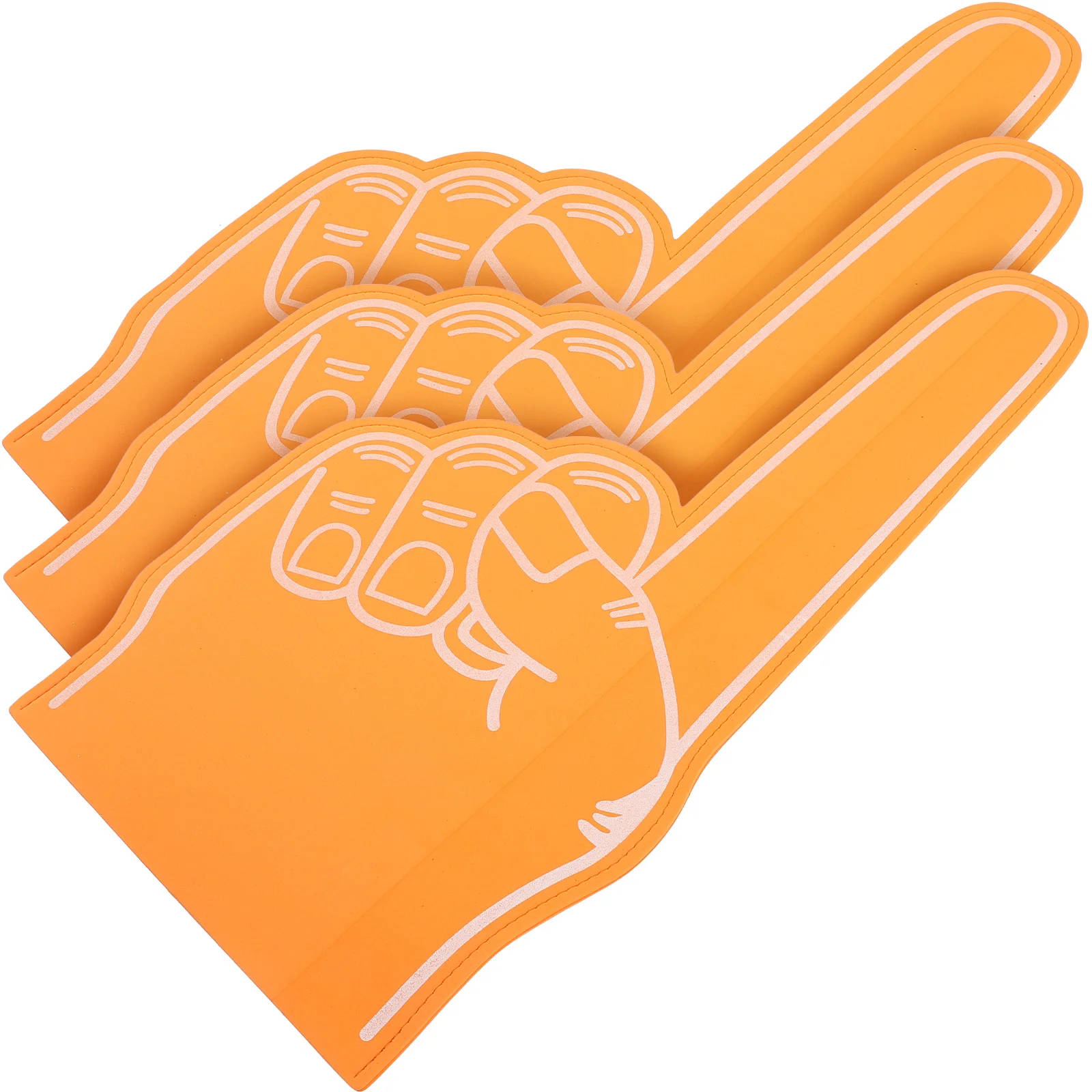 3pcs Foam Finger Cots Orange EVA Cheerleading Hand Party Noisemaker Sports Fan Accessory Soft Comfortable Fits Most People
3pcs Foam Finger Cots Orange EVA Cheerleading Hand Party Noisemaker Sports Fan Accessory Soft Comfortable Fits Most People