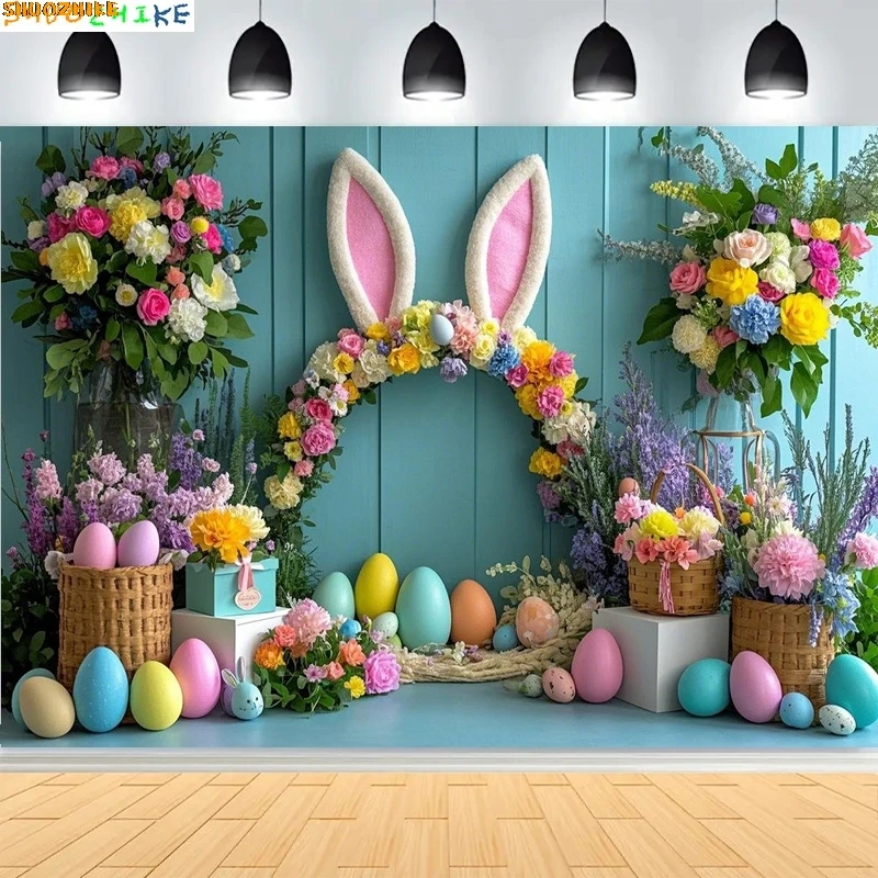 Spring Colorful Floral Rustic Wall Easter Day Background Garden Flowers Birthday Party Rabbit Eggs Photography Backdrop VT-02
Spring Colorful Floral Rustic Wall Easter Day Background Garden Flowers Birthday Party Rabbit Eggs Photography Backdrop VT-02
