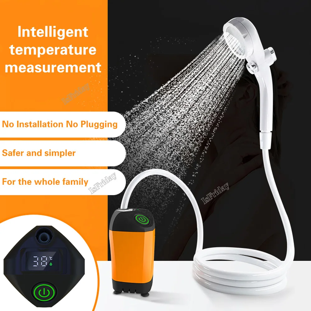 Electric Shower Pump 4800mAh/7800mAh Portable Outdoor Rechargeable Shower Camping Shower Head for Travel Pet Cleaning Equipment
Electric Shower Pump 4800mAh/7800mAh Portable Outdoor Rechargeable Shower Camping Shower Head for Travel Pet Cleaning Equipment