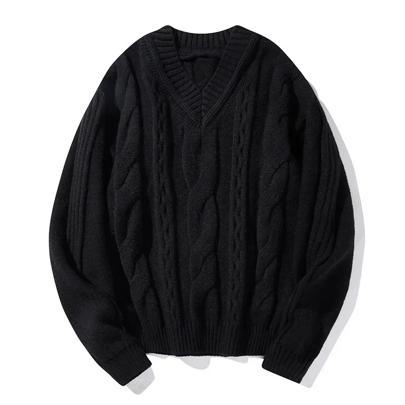 Autumn and Winter New Fried Dough Twists Round Neck Sweater Men's Fashion Lazy Style Knitwear Loose Versatile Casual Sweater
Autumn and Winter New Fried Dough Twists Round Neck Sweater Men's Fashion Lazy Style Knitwear Loose Versatile Casual Sweater