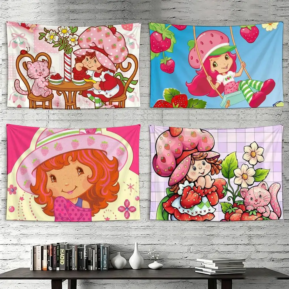 Cute S-Strawberry S-Shortcake-Girl Flags Wall Hanging Tapestry Outdoor Garage Room Decorative flag Background Blanket
Cute S-Strawberry S-Shortcake-Girl Flags Wall Hanging Tapestry Outdoor Garage Room Decorative flag Background Blanket