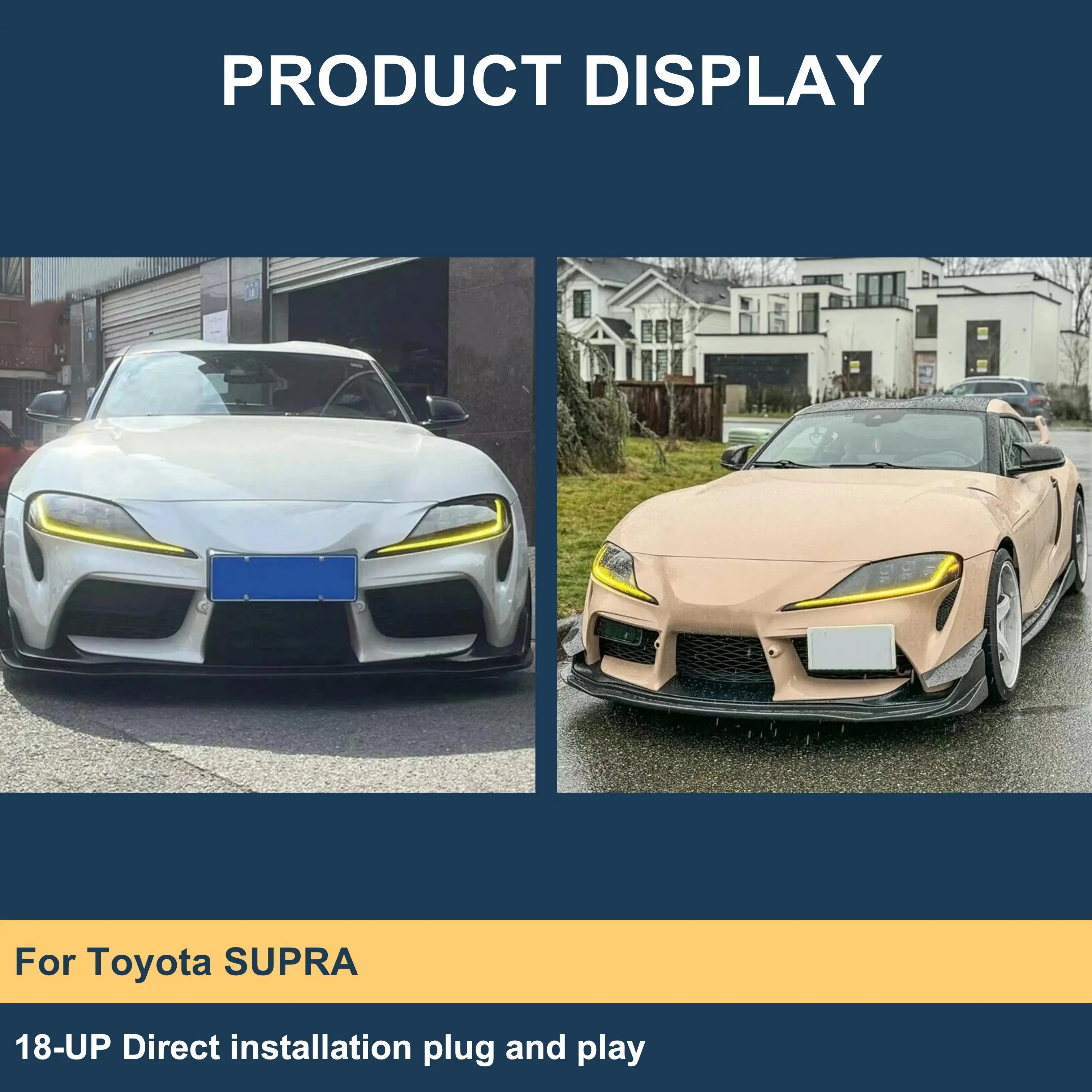 J ONE Car Light Accessories Dual Color DRL CSL Yellow White Switch Via High Beam Exchange Colour For Toyota Supra Drl 2018-UP
J ONE Car Light Accessories Dual Color DRL CSL Yellow White Switch Via High Beam Exchange Colour For Toyota Supra Drl 2018-UP