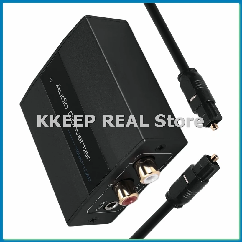 Optical to Converter Audio Converter Digital to Analog Audio Coaxial to Adapter 3.5mm AUX with Optical Cable-ABAM
Optical to Converter Audio Converter Digital to Analog Audio Coaxial to Adapter 3.5mm AUX with Optical Cable-ABAM