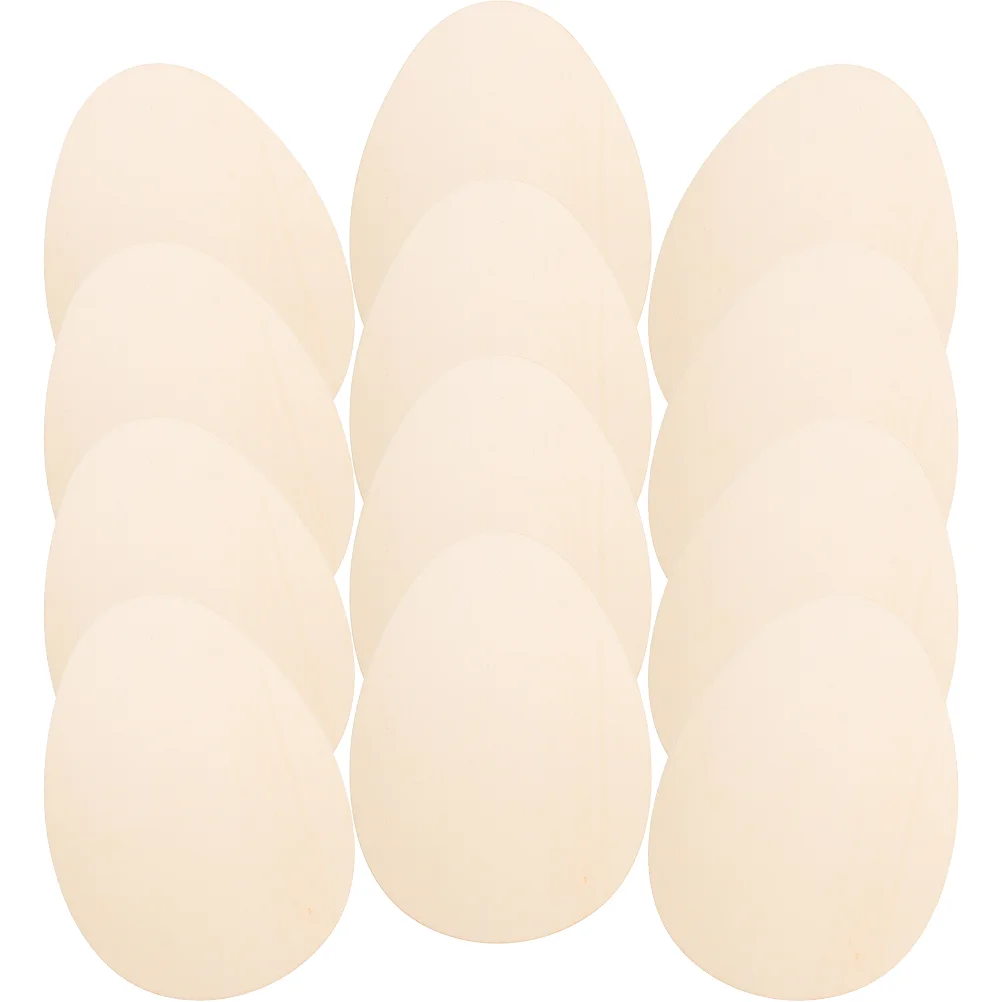 12 Pcs Household Easter Wood Chips Child Ornament Cutouts Wooden Egg Slice for Crafts
12 Pcs Household Easter Wood Chips Child Ornament Cutouts Wooden Egg Slice for Crafts