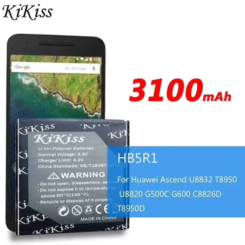 Аккумулятор HB5R1 3100 мАч для мобильных телефонов Huawei Ascend U8832, T8950, U8820, G500C, G600, C8826D, T8950D – надежный источник питания
Аккумулятор HB5R1 3100 мАч для мобильных телефонов Huawei Ascend U8832, T8950, U8820, G500C, G600, C8826D, T8950D – надежный источник питания